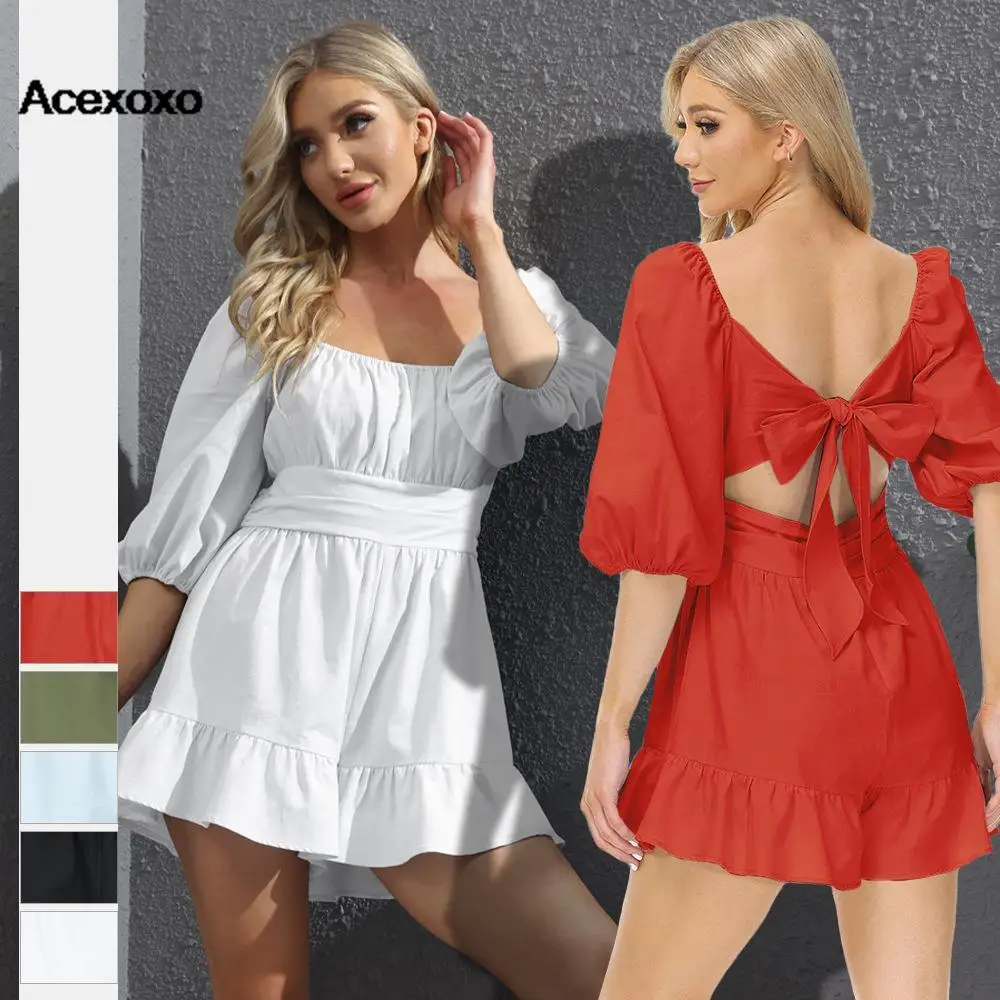 

2023 new spring and autumn fashion Europe and the United States trend solid color slim waist shorts dress women