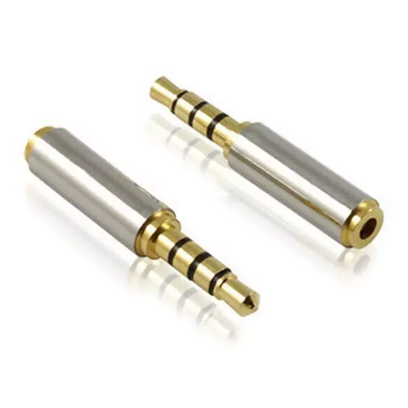 

Gold 3.5mm to 2.5mm / 2.5 mm to 3.5 mm Female Audio Stereo Adapter Plug Converter Headphone Jack For Nokia Earphone Adapter