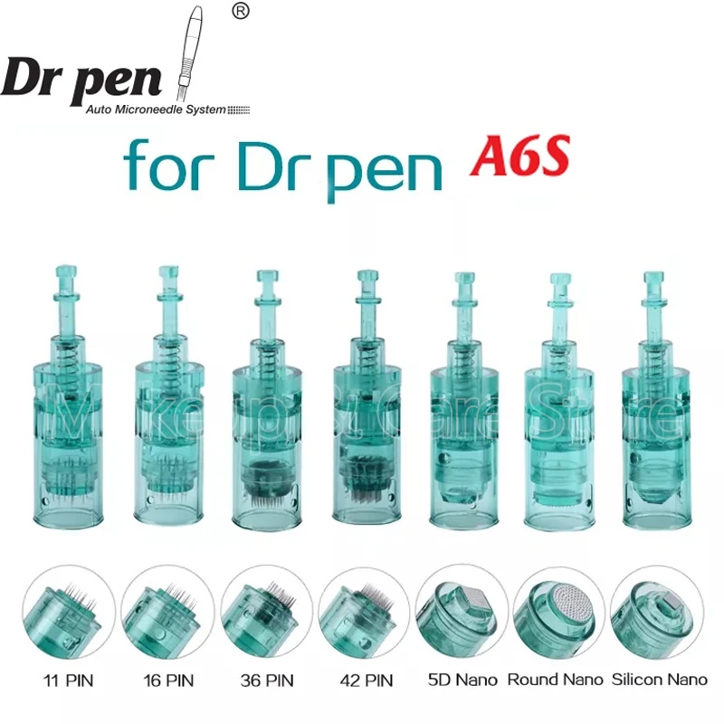 

Dr Pen A6S Cartridges Microneedling Pen Needles Derma Pen Bayonet Replacement Head 11 16 36 42 Nano Microneedle