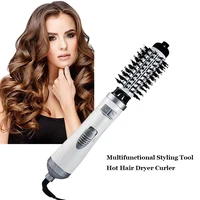 3 in 1 curler hairdryer multifunctional styling tool rotational hair curling comb professinal hair dryer brush salon blow dryer
