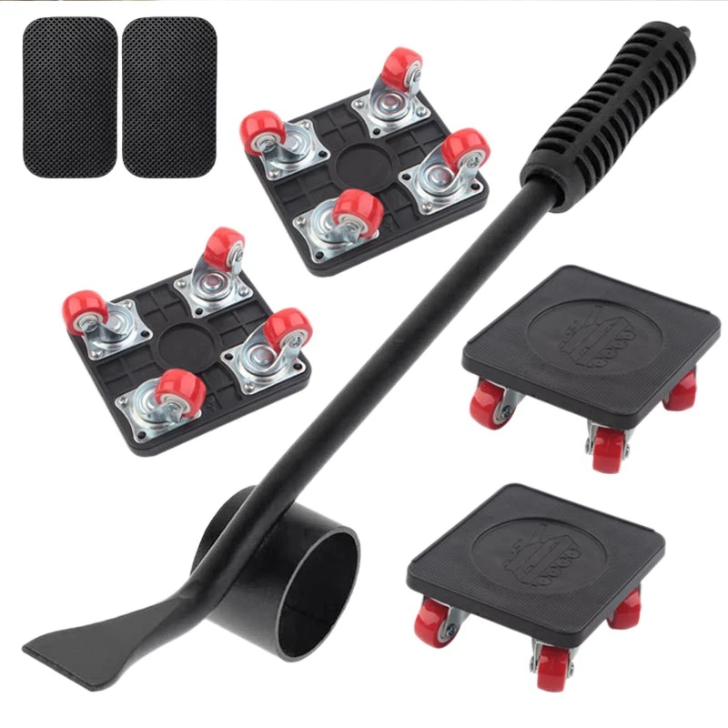 4-колесная передвижная тележка с роликами комплект тележки подъемником для