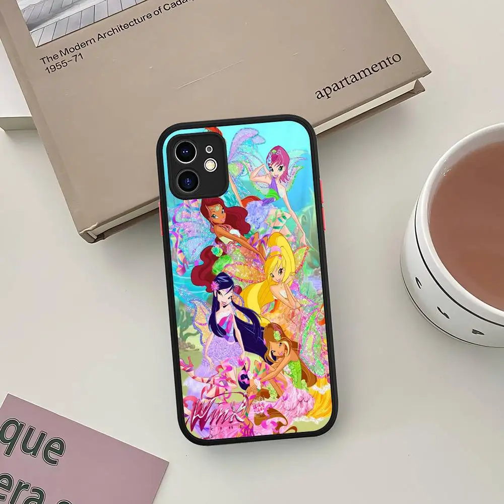Фото Стильный и милый чехол Winx Club для iPhone 16, 15, 14 Plus, 15, 13, 12, 11 Pro Max, X, XS MAX, матовый №5
