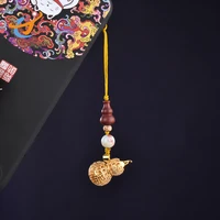 chinese style fulu gold gourd mobile phone pendant hand woven mobile phone chain lanyard u disk pendant key chain lanyards