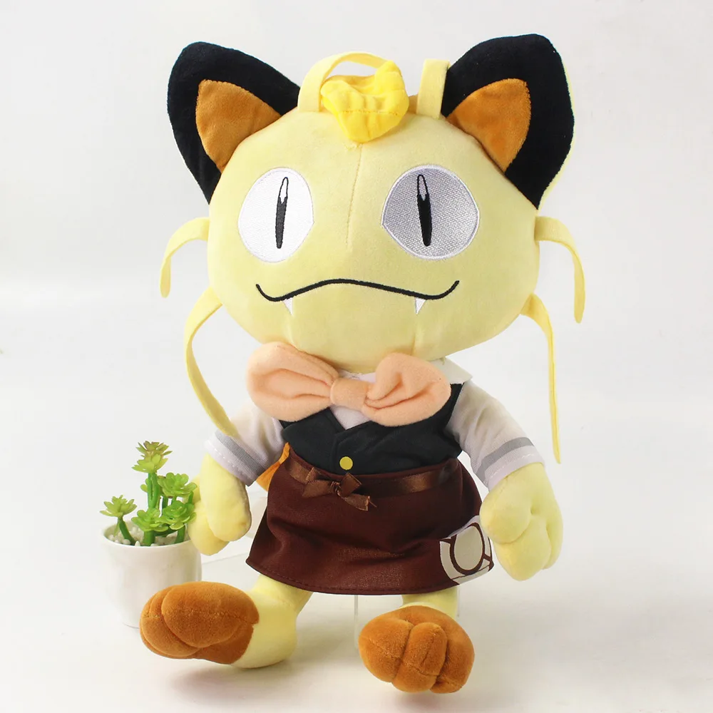 

Плюшевые игрушки Pokemon Meowth, 40 см, мультяшная кошка, куклы-животные