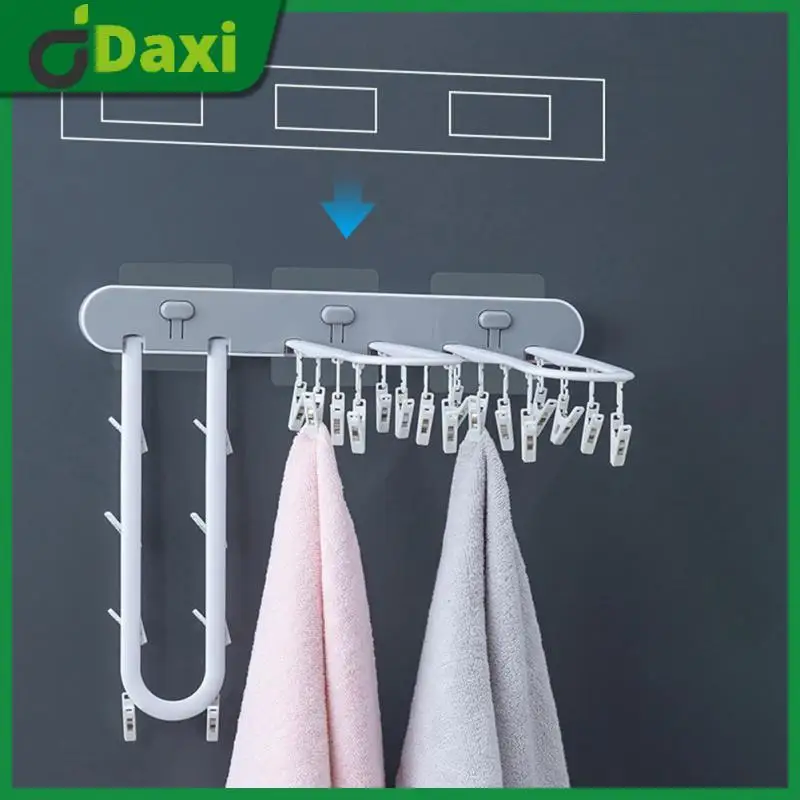 

Laundry Hanger Storage Organizer Clothes Socks Hanger Multifunctional Durable Clothes Hanger Abs Sturdy Sock Rack Drying Rack