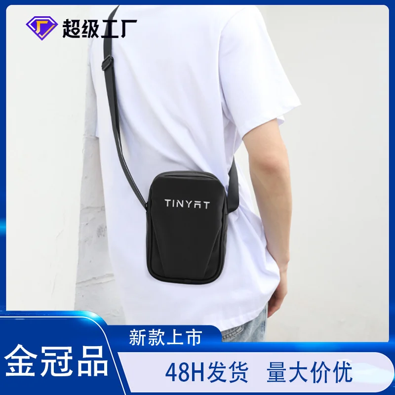 

Men's Bag 2024 New Trend Shoulder Hip Hop Jump Di Portable Mini Phone Casual Crossbody Small