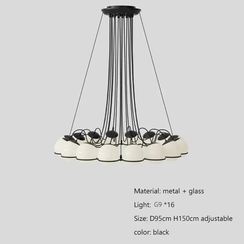 

Подвесной светильник TAONUANSHU стеклянный белый