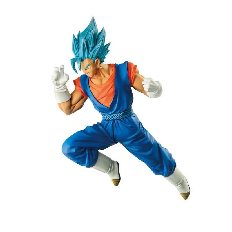 20cm Anime Dragon Ball Figure Son Goku Super Saiyan Combat Ver Blue Haired Figures PVC Action Figure Collectible Model Toys Gift