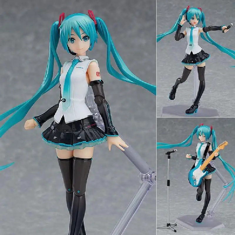 14 см аниме Хатсуне Мику экшн-фигурка Figma 394 # Miku V4X манга статуя ПВХ персонаж