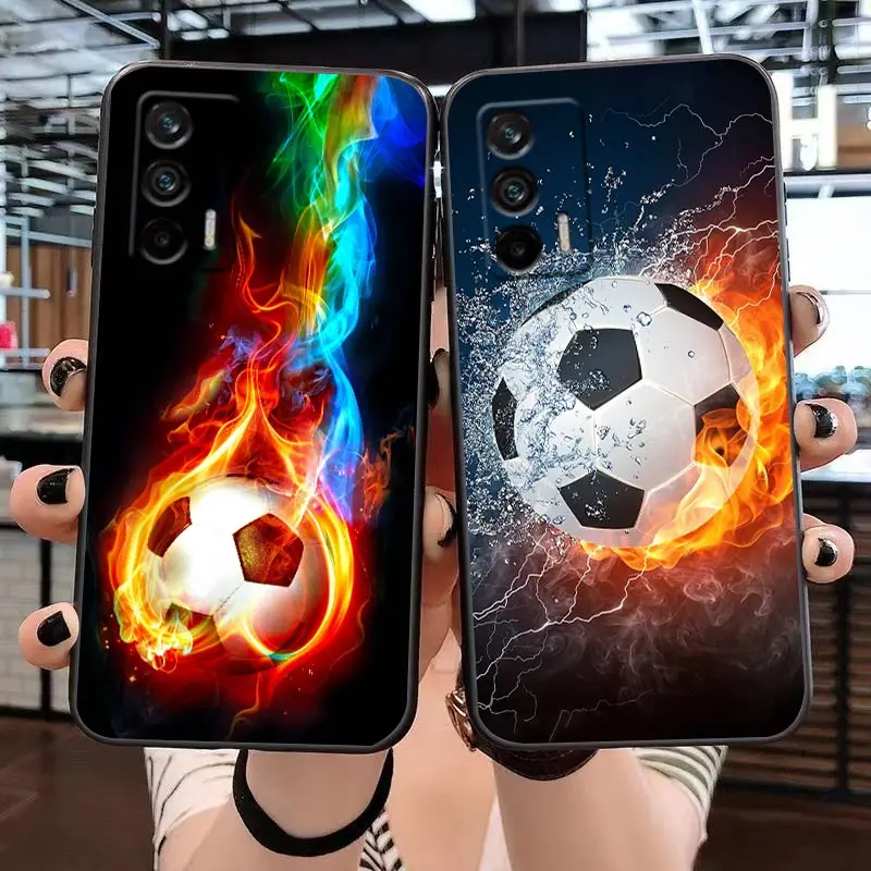 

Sport Football Soccer Ball Case For Realme 5 6 7 7i 8 8i 9 9i C21 C21Y C25 C15 C11 C12 C20 5G C35 XT GT Neo3 GT2 Pro Plus Case