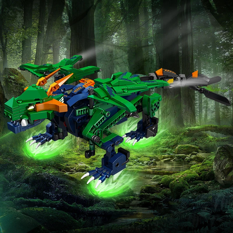 

Конструктор Электрический с дистанционным управлением и изображением дракона из леса