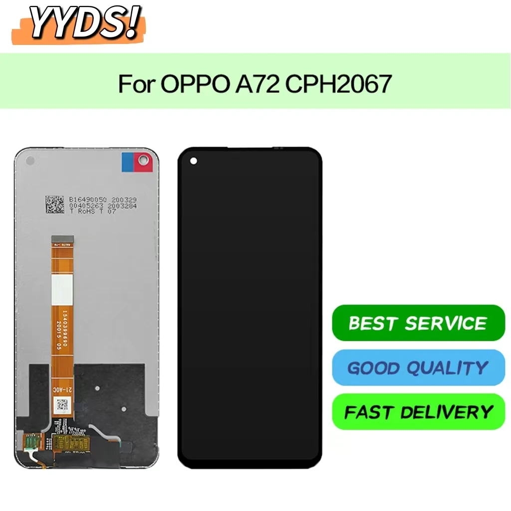 

AAA+ 6.5inch Original LCD For Oppo A72 4G 5G CPH2067 LCD Display Touch Screen Digitizer Assembly Replacement