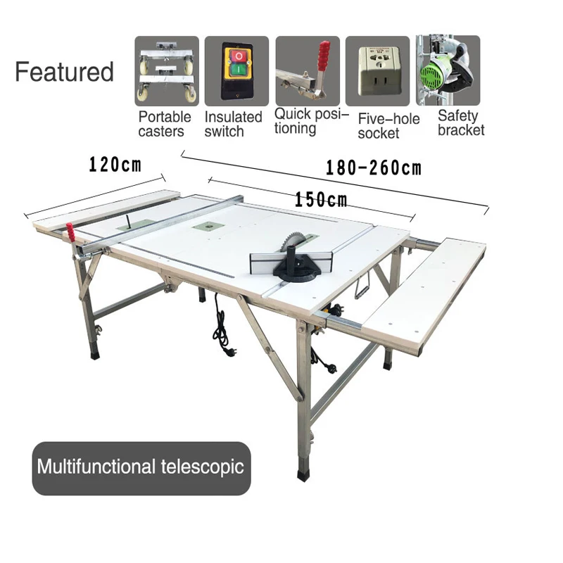 

Многофункциональный портативный складной стол для деревообработки, пила, подъемное украшение, небольшой стол «сделай сам», съемный инстру...