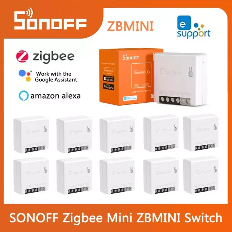 

NEW Zigbee Mini ZBMINI DIY Smart Relay Breaker Module 2 Way Smart Home Automation For eWelink Alexa Home