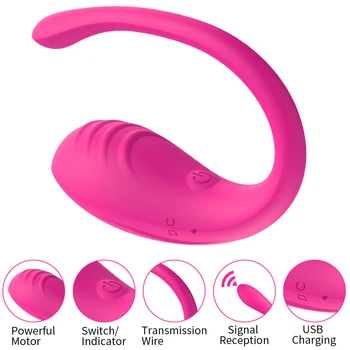 9 Speed APP Controlled Vaginal Vibrators G Spot Anal Vibrating Egg Massager Wearable Stimulator Adult Sex Toys for Women Couples 4