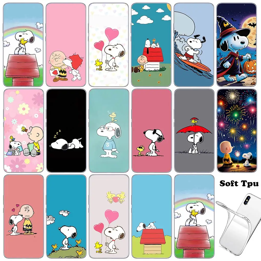 Чехол из ТПУ Anime S-Snoopys-Dog для Motorola Moto G13 G14 G53 G54 G62 G72 G82 G84 E13 E20 G42 G32 G23 G22 телефона