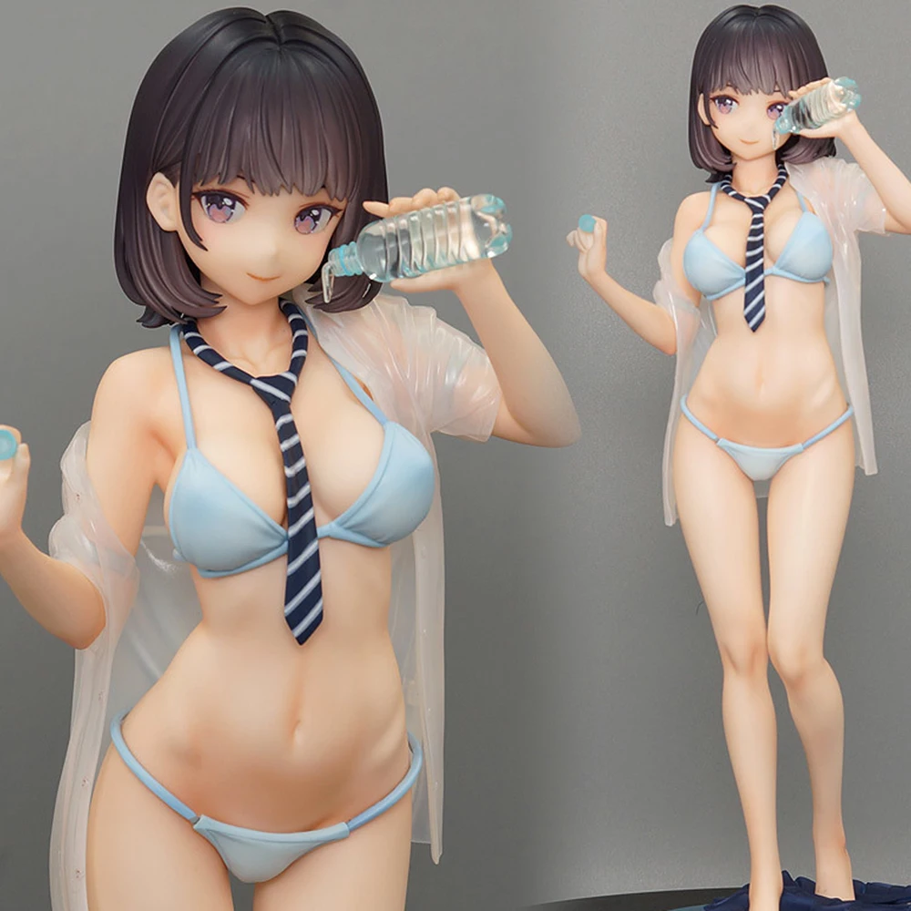 

22CM Anime Daiki Kougyou Mizu O Nomasetekurenai Doukyuusei 1/7 Sexy Girl PVC Action Figures Collection Model Toys Christmas Gift
