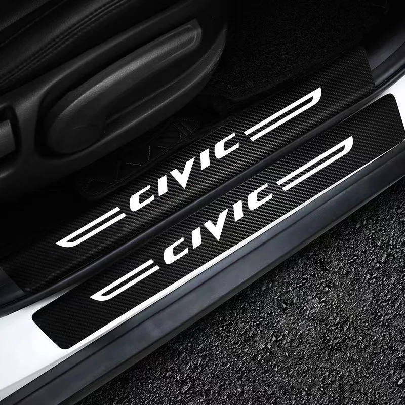 Защитная пленка на порог двери автомобиля багажника наклейки для Honda Civic Accord HRV FIT