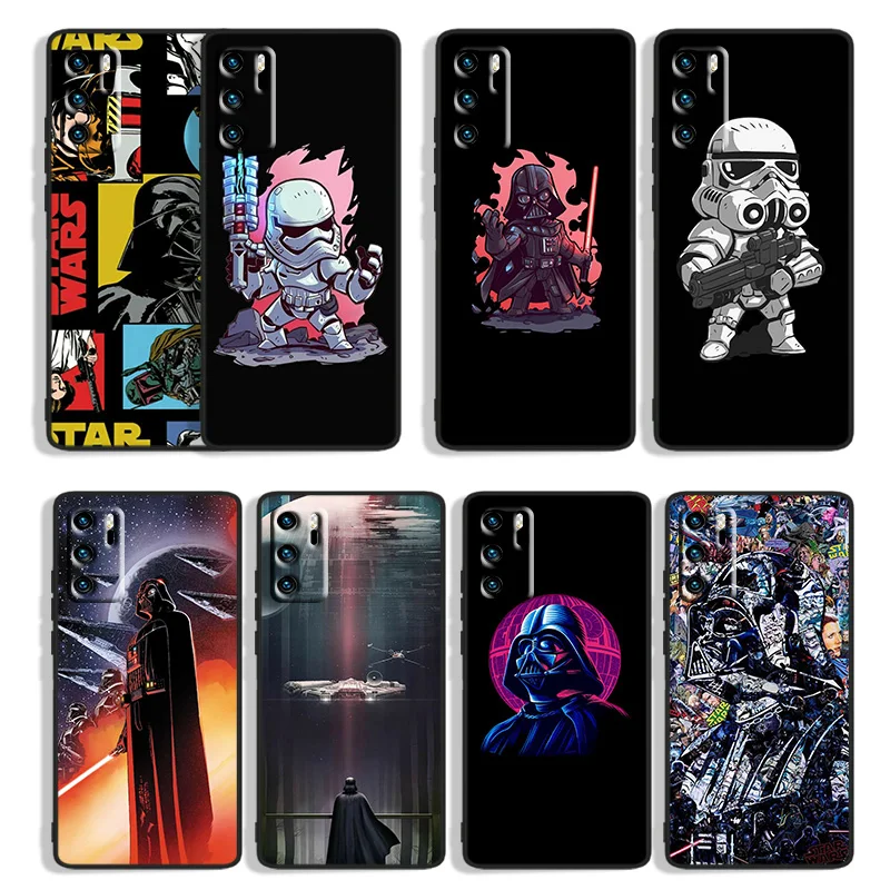 

Disney Star Wars For Huawei Mate 40 30 20X 10 Lite P Smart S Z Plus Pro 2021 2020 2019 2018 Black Phone Case Capa