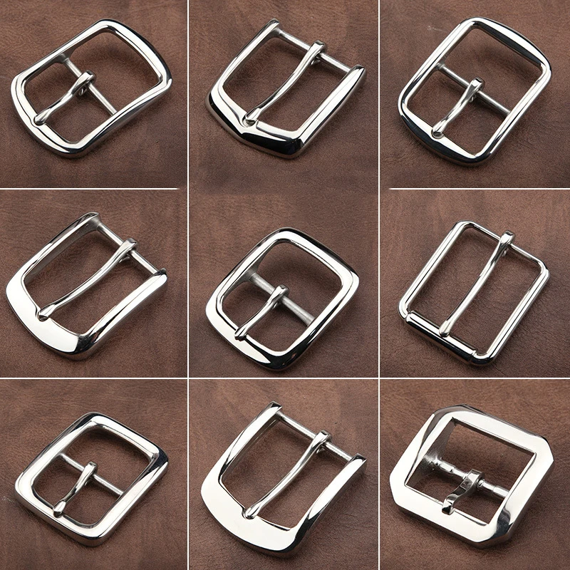 

1pcs 304 Stainless Steel 4cm Belt Buckle End Heel bar Buckle Single Pin Heavy-duty For Leather Craft Strap Webbing Dog Collar