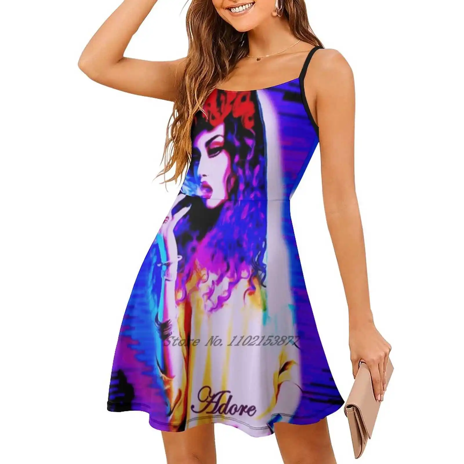Adore Blue Loose Pocket Dress Print Short Sleeve Dresses Multiple styles Delano Rupauls Drag Race Rupaul Queen