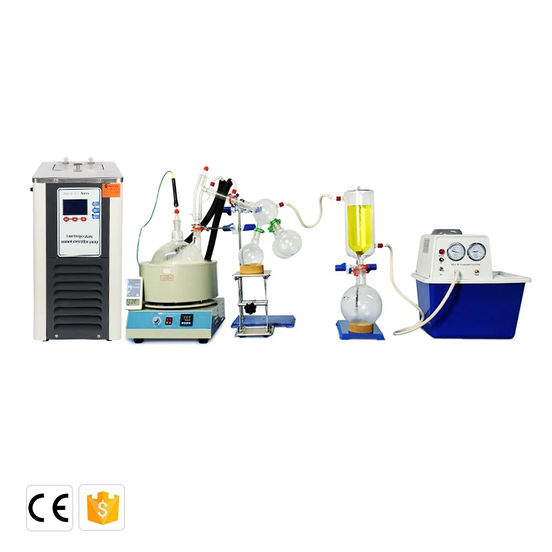ZOIBKD Laboratory Equipment SPD-5L Short Path Distillation with Vacuum Pump and Cryopump Cooler Kit