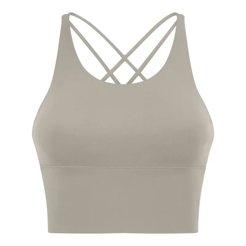 New Beauty Back Sports Bra Women's Backless Fitness Yoga Thin Suspender Vest Top.