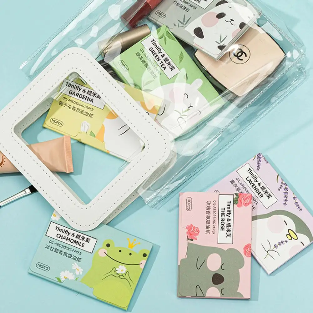 Портативная впитывающая бумага против размазывания для снятия макияжа с ...