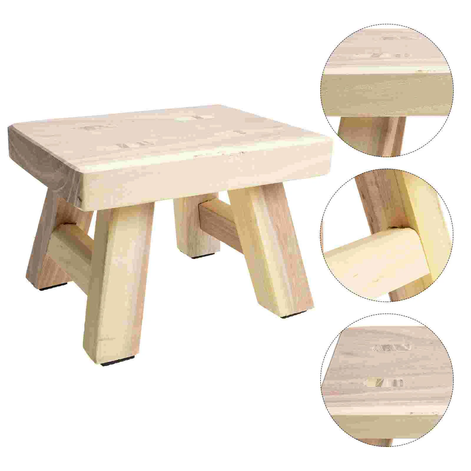 

Kids Small Stool Small Wood Step Home Small Stool Small Footstool for Office Toddler Home Children