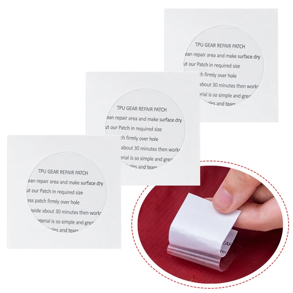 

2022 New Repair Patch TPU 7x7x7cm For Customers For Tent Outdoor Hiking Equipment Transparent Repair Subsidies