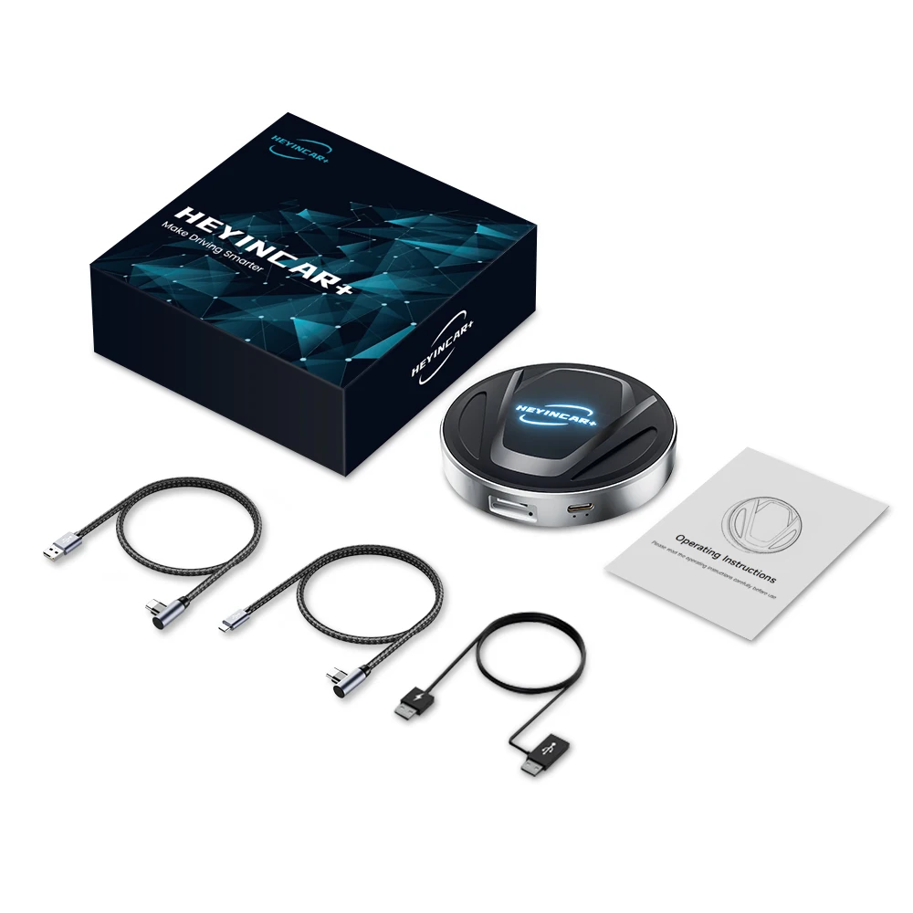 

2025 Новый беспроводной адаптер HEYINCAR Android 13 Android Auto Carplay для Netflix Car Play для YouTube Ai Box SM6225 4G GPS