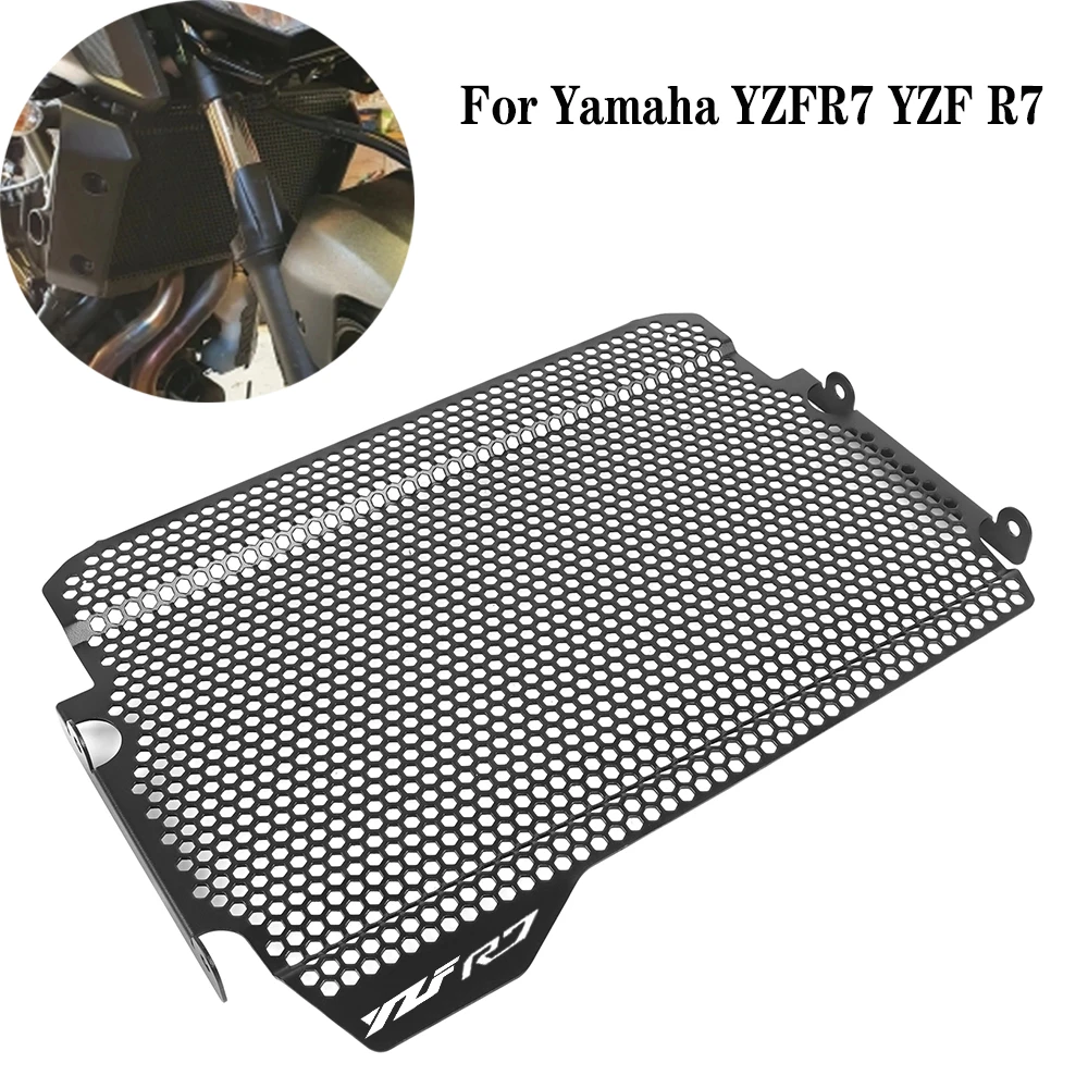 

Motorcycle Accessories YZF-R7 Radiator Grille Guard Grill Cover Protector For Yamaha YZF R7 YZFR7 2021 2022 2023 Radiator Shield