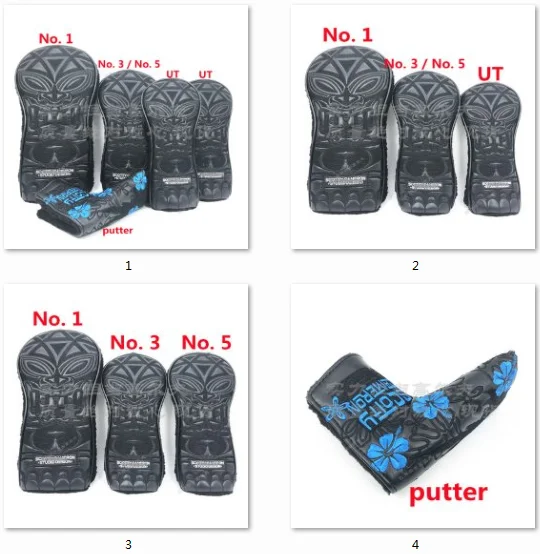 

Искусственная искусственная кожа с шерстяной внутренней крышкой чехол для гольфа смешанный деревянный водитель деревянные лопасти путтеры Полезные Высококачественные