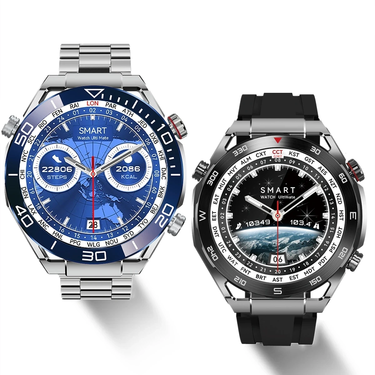 

2023 New Business Ultimate Smart Watch for Huawei Men Bluetooth Call Compass NFC 100+ Sprots Smartwatch Waterproof Watches IOS