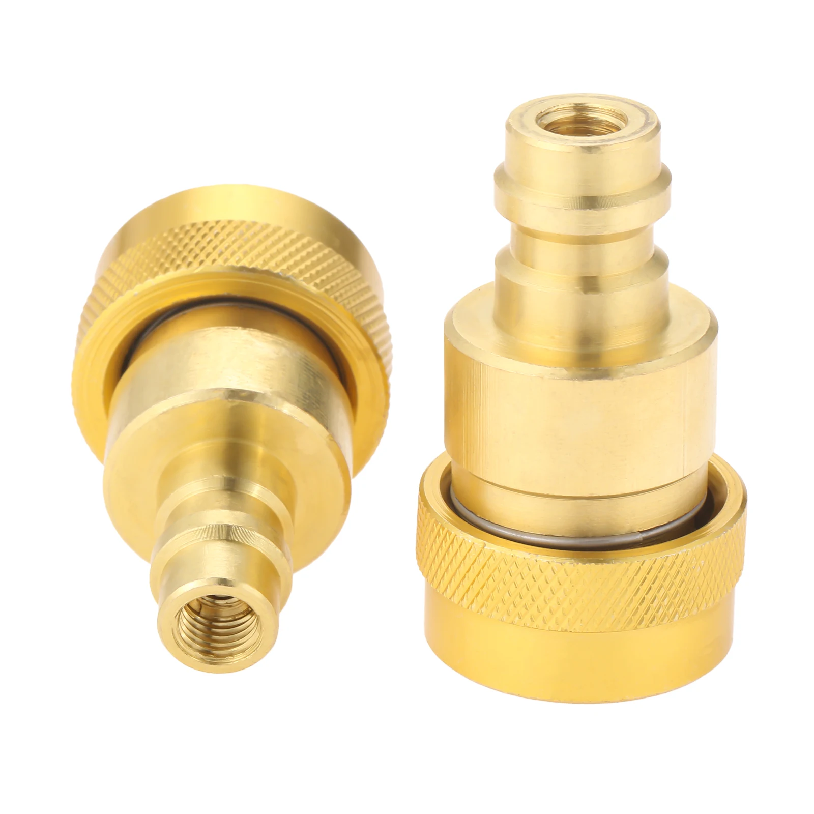 

2Pcs/set A/C R134a to R1234yf Quick Adapter Adjustable High Low Voltage Connector for Air Conditioner R1234yf Refrigerant System