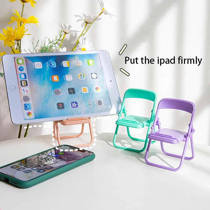 

Cute Chair Mobile Phone Holder Foldable Desktop Cellphone Bracket Desktop Decor Lazy Bracket Catch-up Foldable Bracket