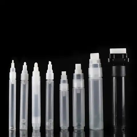 Прозрачная пустая ручка 3 мм, 5 мм, 6,5 мм, 8 мм, 10 мм, стержень для граффити, ручка, жидкий мел, маркер, бочки, трубка, пластиковая ручка для рисова...