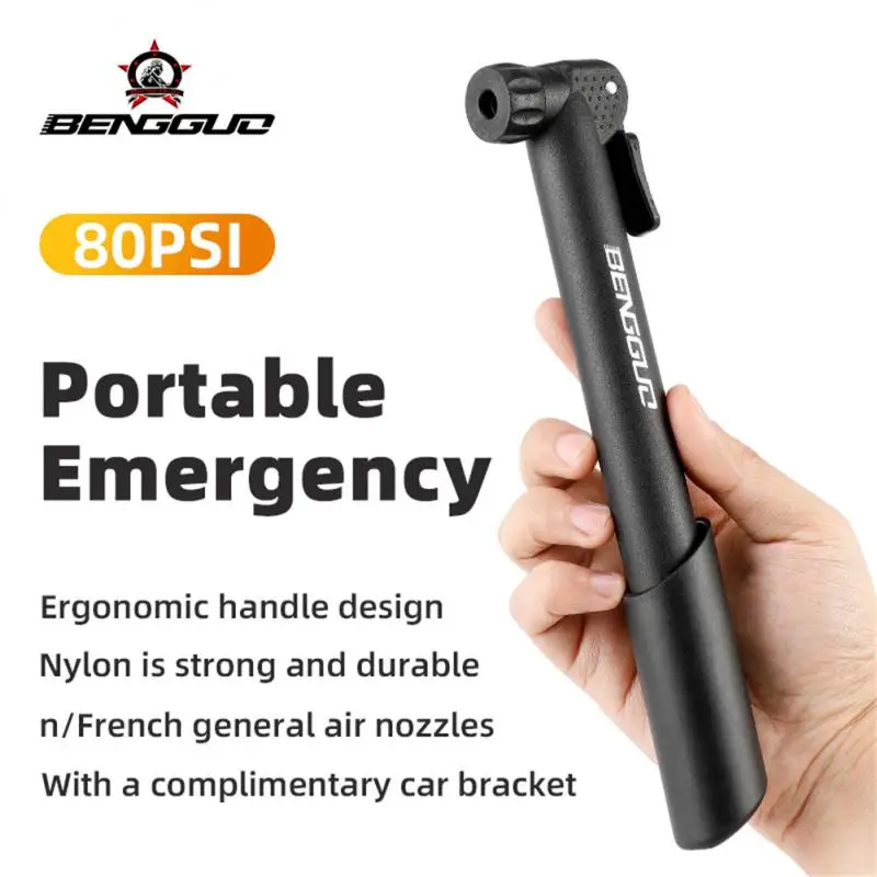 

Велосипедный насос 80psi, портативный американский ручной насос, многофункциональная воздушная насадка для велосипеда, аксессуары для плавания, круг, мяч