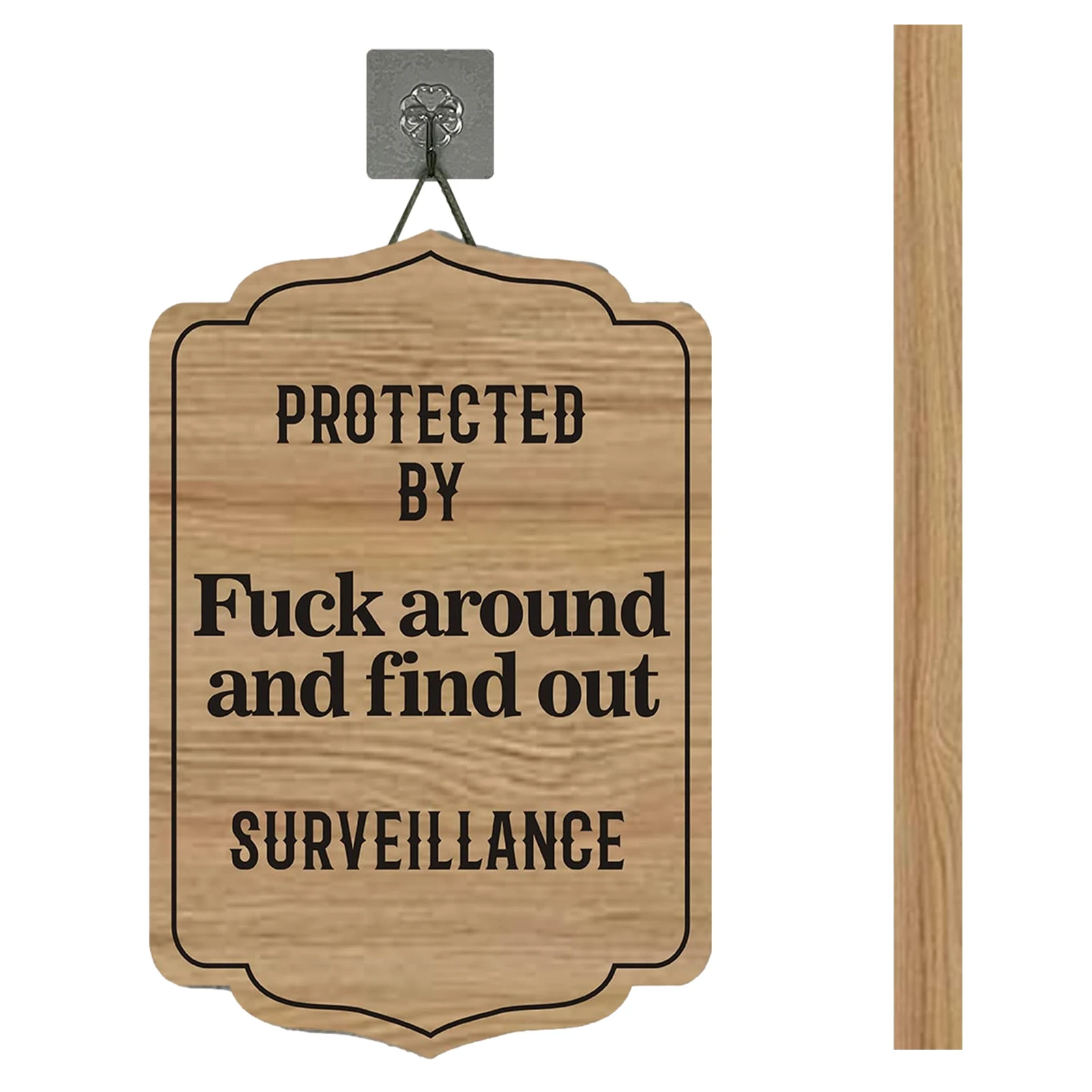 

F вокруг и узнать, домашний знак двор, деревянный знак с колышкой, украшение для газона, садовый декор, наружные знаки для защиты дома, автомо...