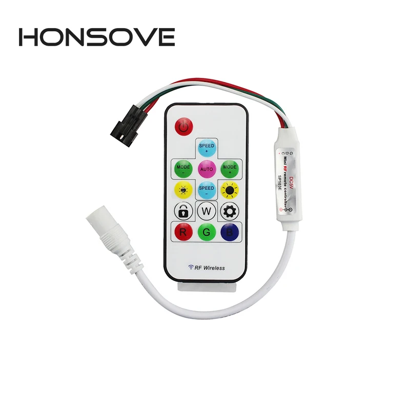 

SP103E Mini LED RGB Strip Controller WS2811/ WS2812 RF 14 Key