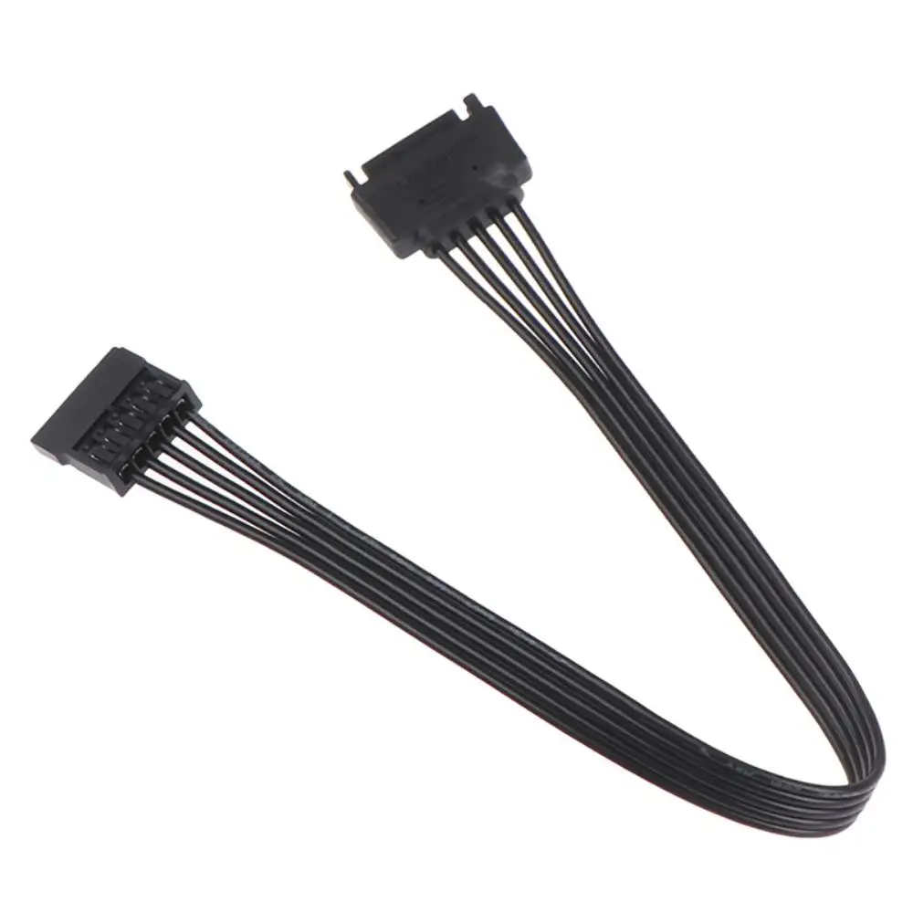 

Кабель питания SATA 15 Pin штекер-гнездо, 30 см