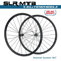 elitewheels 29er slr mtb carbon wheelset xc am 36x24mm hookless asymmetric ratchet system 36t hub for cross country all mountain