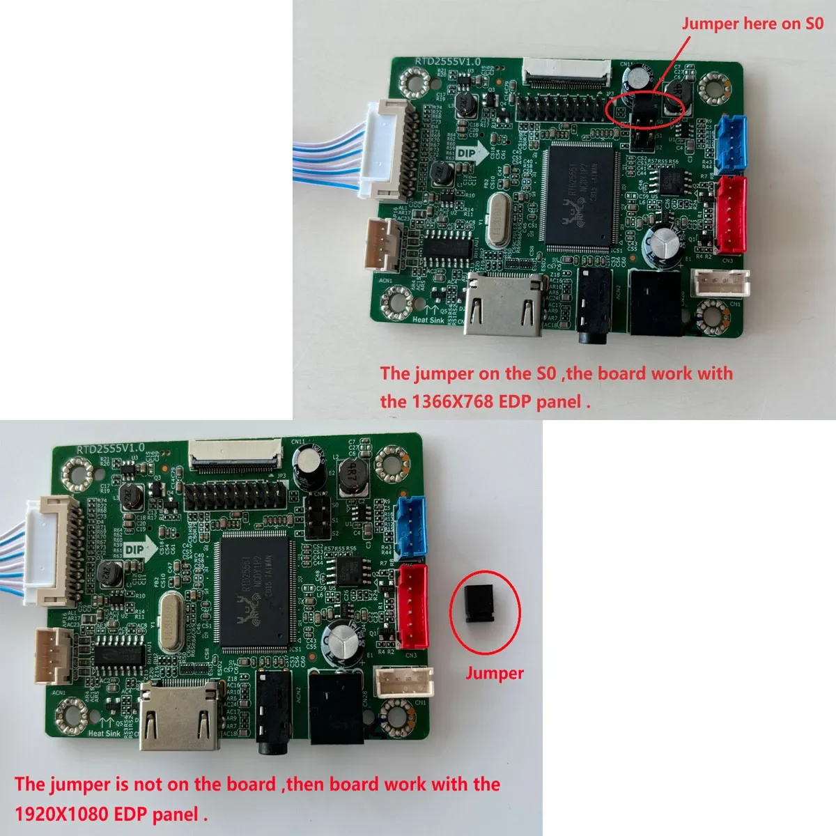EDP HDMI-совместимая плата контроллера для детской фотолампы/EB2 1366X76 8 фотоэлементов