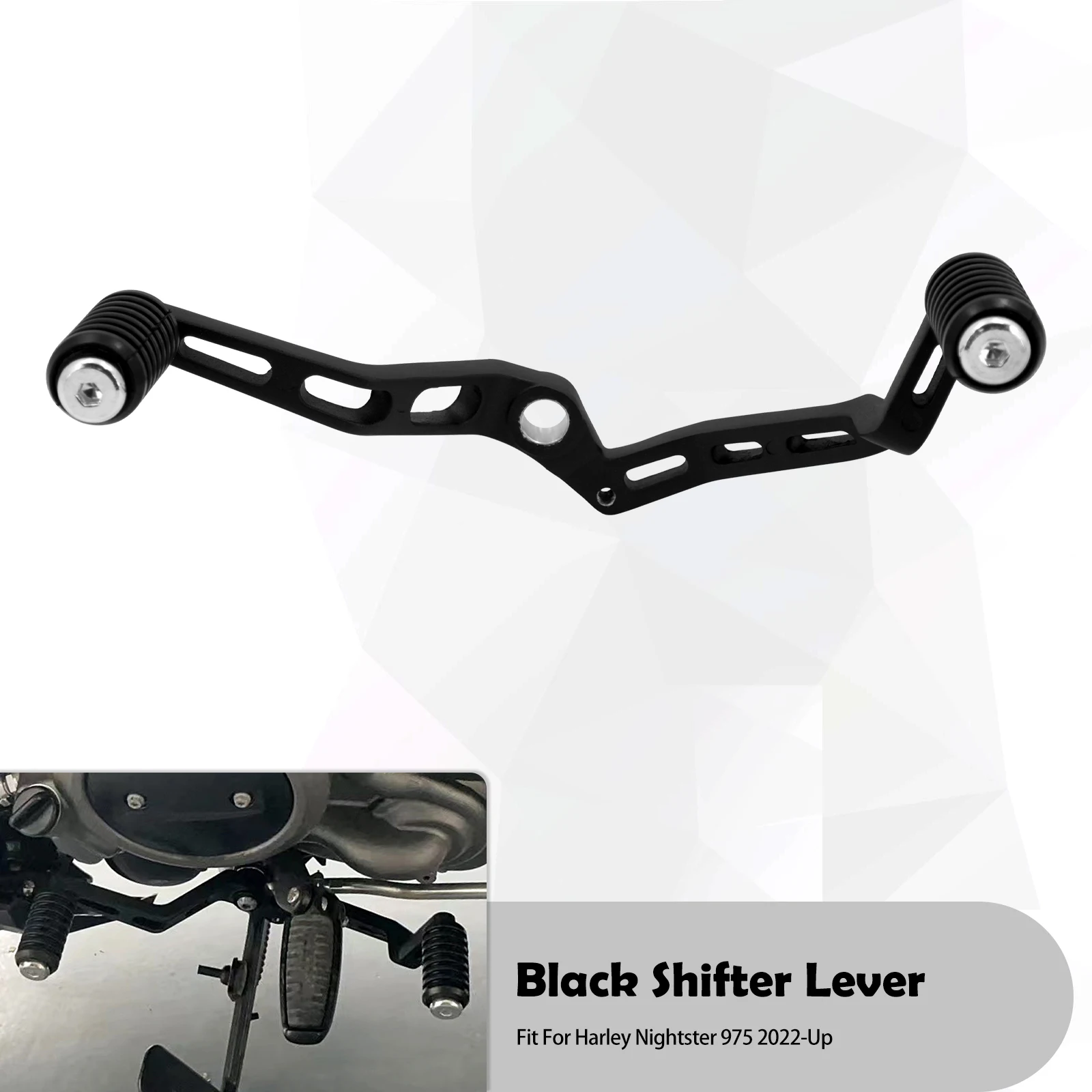 

Мотоциклетная обувь на каблуке с рычаг для коробки передач носком; Черные Сменные колышки для Harley Sportster Nightster 975 RH975 RH 975 2022 2023 2024