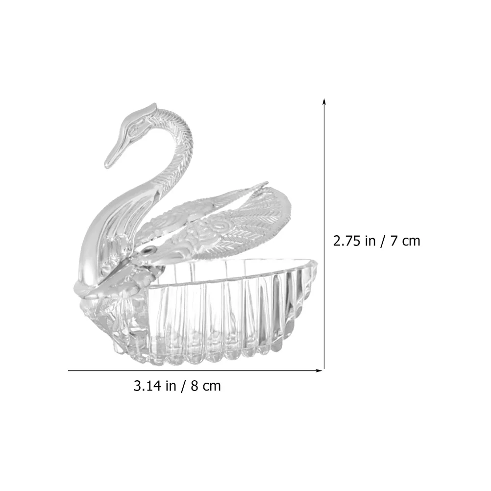 

European Romantic Swan Candy Box Plastic Chocolate Boxes Baby Shower Wedding Party Favor Supplies