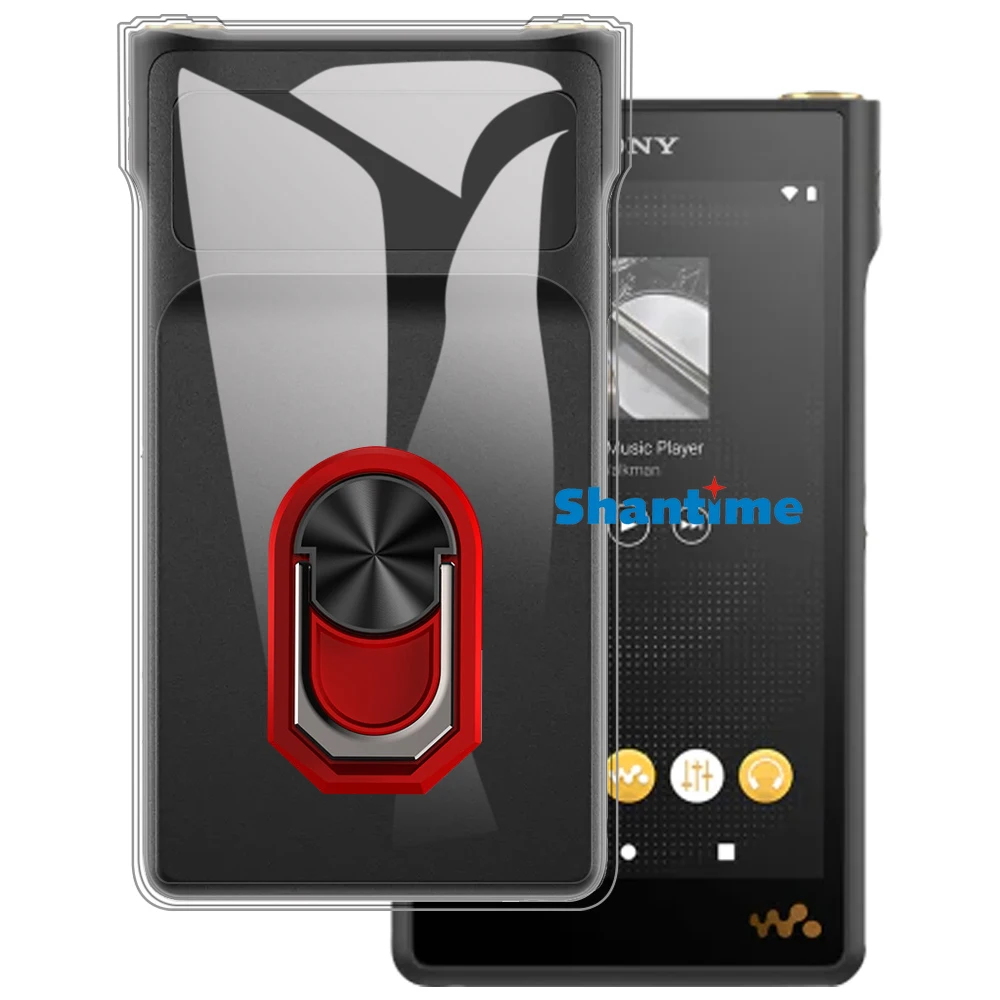Роскошный ударопрочный кольцевой держатель для Sony NW-WM1AM2 Чехол Мягкий