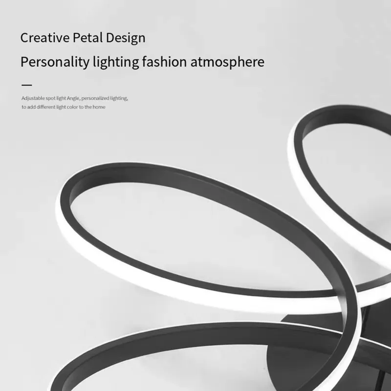 Современная креативная Светодиодная потолочная лампа с пультом дистанционного