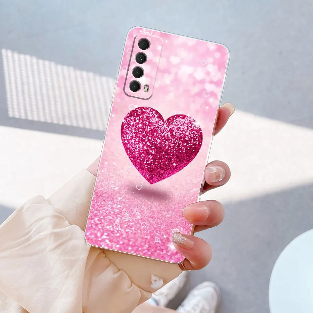Чехол для Huawei P Smart 2021 чехол 2018 мраморный силиконовый прозрачный мягкий из ТПУ с