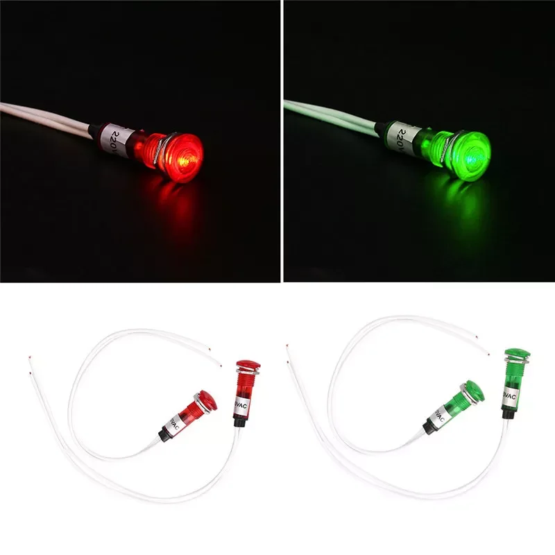 

СВЕТОДИОДНЫЙ СИГНАЛЬНЫЙ индикатор для приборной панели, 10 мм, 220 В