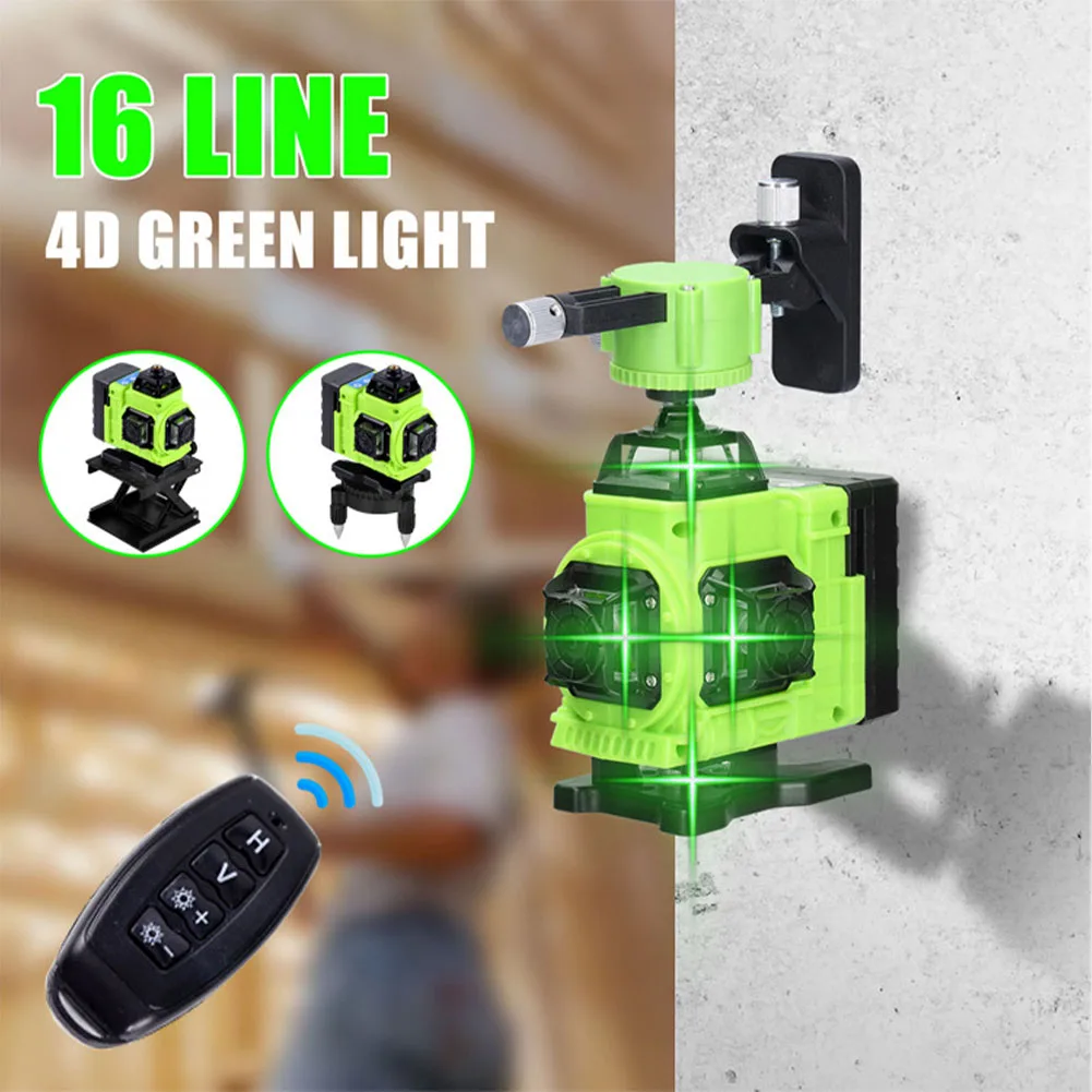 

16 Lines 4D Laser Level green line SelfLeveling 360 Horizontal And Vertical Super Powerful Laser level green Beam laser level